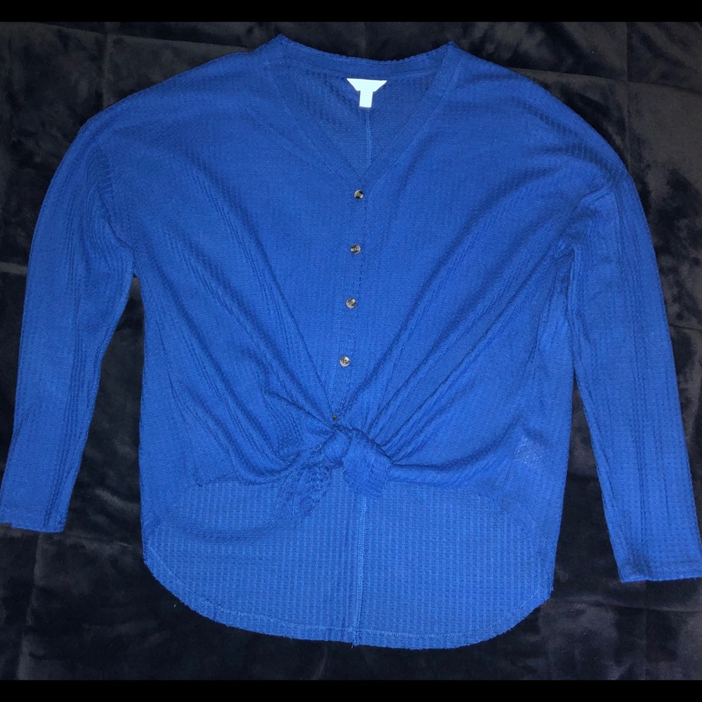 Time and Tru Long Sleeve Waffle Long Sleeve